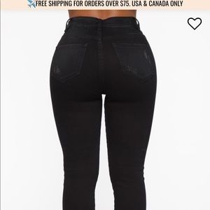 Fashion Nova Bat Zip Crazy Skinny Jeans - Black